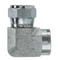 90-DEGREE ELBOW, 0.375 (3/8) FEMALE NPT X 0.375 (3/8) FEMALE JIC SWIVE
