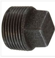 1/4&quot; BLACK 150# MALLEABLE FITTINGS SQUARE HEAD PLUG