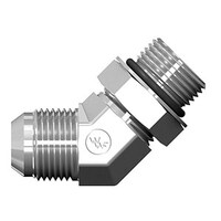 45DEG ELBOW - 3/4 IN MALE JIC 37DEG FLARE X 1 IN MALE O-RING BOSS, STEEL