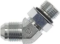 45DEG ELBOW, 1-1/2&quot; JIC (1-7/8&quot;-12 THREAD) X 1 1/2&quot; ORB (1 7/8&quot;-12 THREAD) MALE