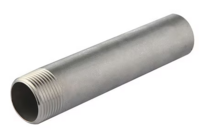 3&quot; X 3&quot; 304 STAINLESS STEEL NIPPLE, PIPE SCHEDULE 40, THREADED ON ONE END