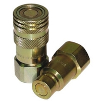 STUCCHI FIRG FLAT FACE COUPLING, 3/4 IN FEMALE FIRG X 3/4 IN FEMALE SAE THREADED