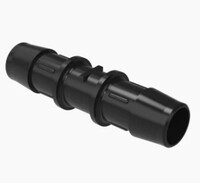 5/8&quot; BARB COUPLER STRAIGHT BLCK NYLON