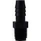 1/2&quot; NPT X 1/2&quot; HOSE BARB BLACK POLYETHYLENE FITTING