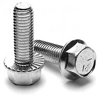 1/2-13X 1&quot;,(FT) GRADE 5 HEX HEAD SERRATED FLANGE SCREW ZINC