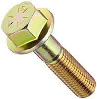 1/4-20 X 2 HEX FLANGE BOLT GRADE 8 ZINC YELLOW