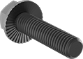 5/16-18 X 1 SERRATED FLANGE BOLT GRADE 5 BLACK ZINC