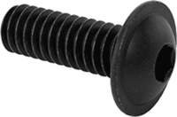 1/4-20 X 1&quot; FLANGED BUTTON SOCKET HEAD SCREW BLACK OXIDE