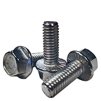 1/4&quot;-20X3/4&quot;,(FT) INCH STAINLESS 18-8 HEX HEAD SERRATED FLANGE SCREW WITH WAX