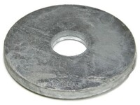 3/8&quot; BOLT SIZE X 1-1/2&quot;OD X 1/8&quot; THICK FENDER WASHER LOW CARBON STEEL PLAIN FINISH