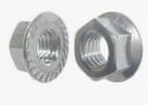HIGH-STRENGTH STEEL SERRATED FLANGE LOCKNUT, GRADE 8, ZINC-PLATED, 5/16&quot;-18 THREAD SIZE