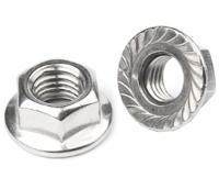 5/16-18 SERRATED FLANGE NUTS 18-8SS STAINLESS