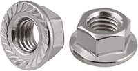 5/16&quot;-18 REGULAR HEX FLANGE NUTS SERRATED COARSE CASE..HARDENED ZINC CR+3 (BULK QTY: 3000PCS )