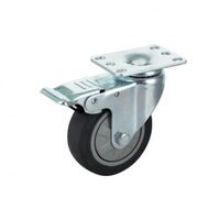 4&quot; SWIVEL PLATE-MOUNT CASTER WITH BRAKE KIT. NEED 2 PER KIT