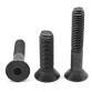 1/4&quot;-28X2&quot;,(PT) FLAT SOCKET CAPS FINE ALLOY THERMAL BLACK OXIDE