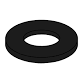 1/4 BOLT SIZE X 1/2 OD X .062 THK BLACK NYLON FLAT WASHER