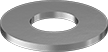 1/4&quot; SCREW SIZE, 0.281&quot; ID, 0.625&quot; OD BLACK-OXIDE 18-8 STAINLESS STEEL WASHER