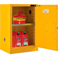 12 GALLON FLAMMABLE CABINET, SELF CLOSE SINGLE DOOR,  23&quot;WX19&quot;DX35&quot;H