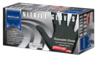 NITRILE GLOVES, 6 MIL, POWDER-FREE, BLACK, 2XL