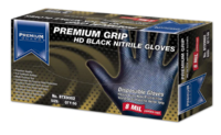 NITRILE GLOVES, 6 MIL, POWDER-FREE, TEXTURED, BLACK, 2XL