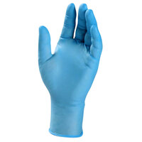 AMMEX HD NITRILE DISPOSABLE GLOVES - 8 MIL, INDUSTRIAL, EXTRA THICK, DIAMOND TEXTURE, POWDER FREE, A