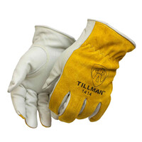 XLARGE PREMIUM GRADE TOP GRAIN COWHIDE LEATHER DRIVERS GLOVE W/SPLIT COWHIDE BACK - KEYSTONE THUMB