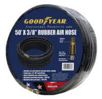 50 FT 3/8&quot; BLACK RUBBER AIR
HOSE ..GOODYEAR