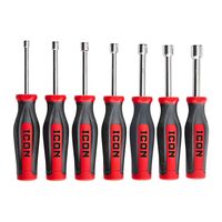 PROFESSIONAL HOLLOW SHAFT SAE NUT DRIVERS, 7 PIECE