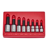 1/2 IN. DRIVE SAE PROFESSIONAL HEX BIT SOCKET SET, 8 PIECE