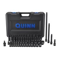1/2 IN. DRIVE SAE &amp; METRIC MASTER IMPACT SOCKET SET, 61 PIECE