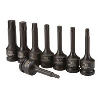 1/2 IN. DRIVE IMPACT STAR BIT SOCKET SET, 8 PIECE