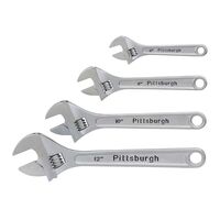 4 PC ADJUSTABLE WRENCH SET..6&quot;, 8&quot;, 10&quot; 12&quot;