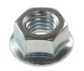 1/4-20 HEX FLANGE LOCKNUT ZINC
