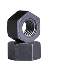 3/8&quot;-16 A194 / SA 194 2H HEAVY HEX NUTS COARSE MED. CARBON PLAIN