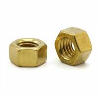 7/16-20 HEX FINISH NUT BRASS