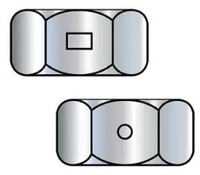 9/16-18 IFI GR A 2-WAY LOCK NUT ZINC CLEAR &amp; WAX