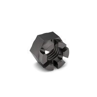3/4-16 HEX SLOTTED CASTLE JAM NUT ZINC