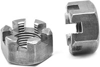 7/16-20 SLOTTED HEX NUT GR2 PLAIN