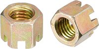 1-3/4&quot;-12 SLOTTED FINISHED HEX NUT FINE ZINC