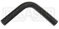BLACK SILICONE HOSE, 1&quot; I.D. 90 DEGREE ELBOW, 6&quot; LEGS