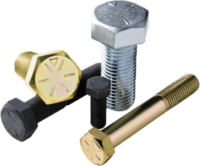1/4-20 X 1&quot; HEX HEAD CAP SCREWS GR 8 COARSE ZINC-YELLOW BAKE CR+3 (U.S.A.)