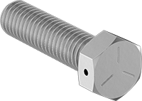 3/8-16&quot; X 3/4&quot; STEEL WIRE LOCKABLE HEX HEAD SCREW