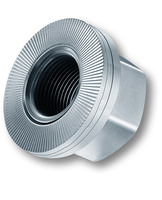 M22-1.5 WEDGE LOCK WHEEL NUT (FINE THREAD) STEEL