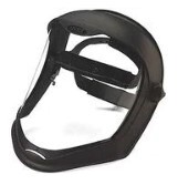 HONEYWELL VEX BIONIC RATCHET HEADGEAR &amp; CLEAR POLYCHROMATIC SAFETY FACE SHIELD VISOR