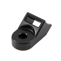 CABLE TIE MOUNT, .25&quot; MTG HOLE, BLACK