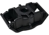 CABLE TIE HOLDER DUAL OVAL MOUNT BLK