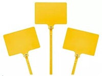 14&quot; 120 LB UV YELLOW CABLE TIES STAMPED DO NOT CUT