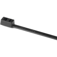 117-05400 DOUBLE-HEAD CABLE TIE, 15.6&quot; LONG, 50LB TENSILE STRENGTH, PA66, BLACK