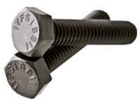 5/16&quot;-18X2&quot;,(FT) GRADE 5 HEX TAP BOLTS MED. CARBON ZINC CR+3