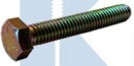 3/8-16X1 1/2 HEX TAP BOLT GRADE 8 FULLY THREADED ZINC YELLOW